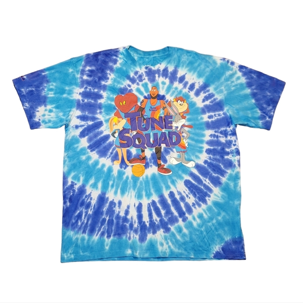 Nike Space Jam Tune Squad Size Medium Blue Tie Dye T-Shirt